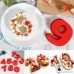 SYROVIA Soft Silicone Rubber 3D Baking Number Cake Mold Baking Molds for Wedding Birthday Anniversary Set of 9(Red) - B07D6NY1B9